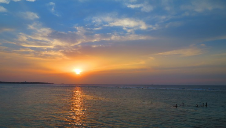 天気がいいので夕日もこの通り綺麗！！！