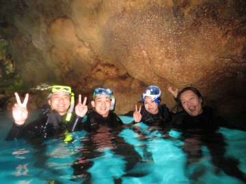 青の洞窟シュノーケル×美ら海体験ダイビングSET×4名様