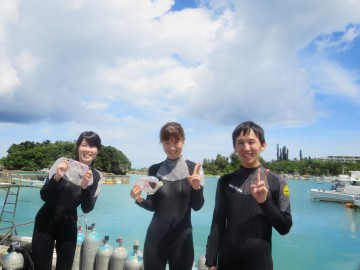 青の洞窟体験ダイビング×３名様